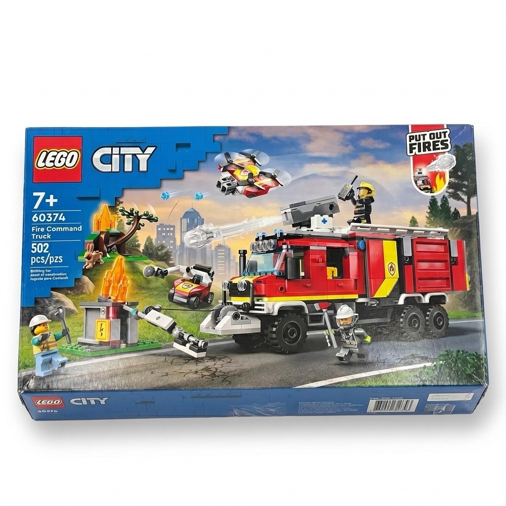 LEGO City Fire Command Truck 60374 Retired‎ Sealed NIB 502 pcs 3 Minifigs 2023